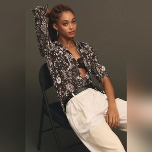 Anthropologie Pilcro The Romy Relaxed Buttondown